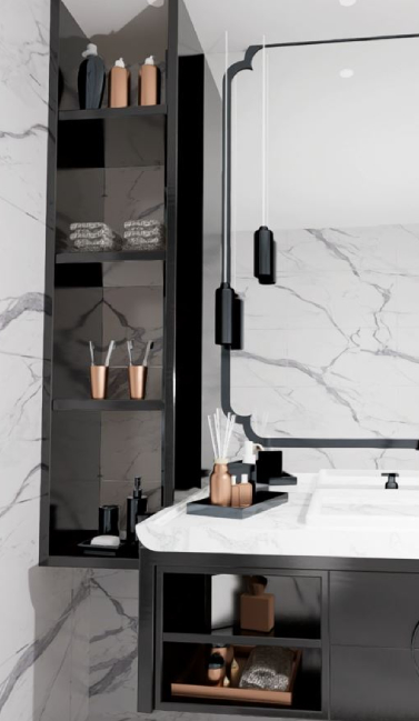 Akra Group - New City Vize Banyo İç Mekan Tasarımı